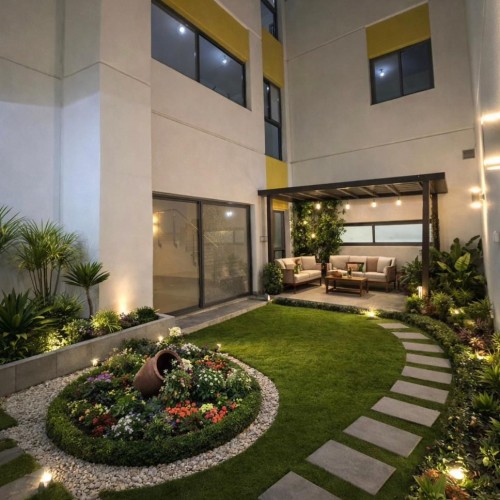 تنفيذ و تنسيق حدائق القصور والفلل